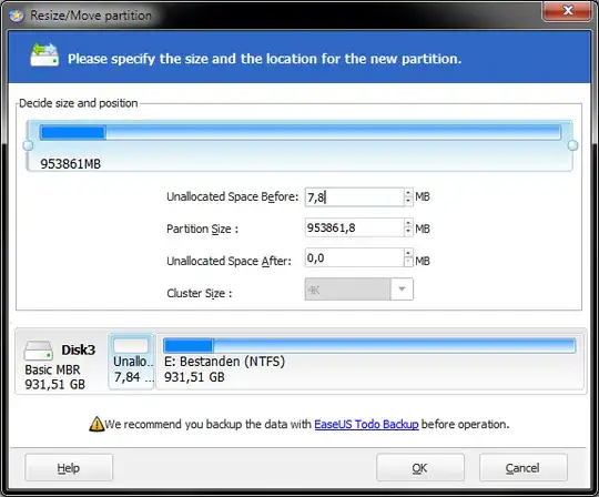 EaseUS Partition Manager // Resize/Move partition