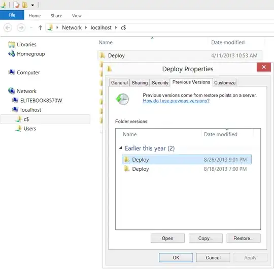 Previous Versions Tab