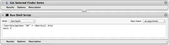 Automator workflow for pythonw