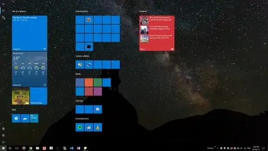 Screenshot of my start page
