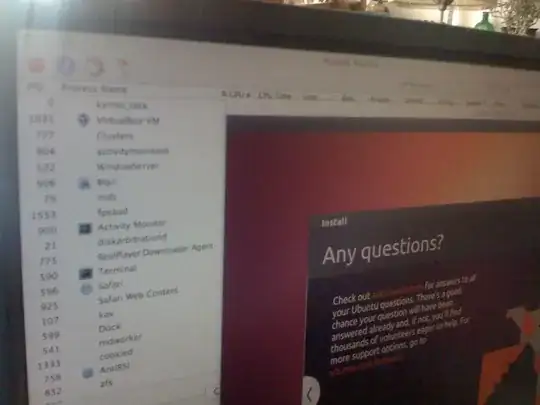 In the background, Activity Monitor
