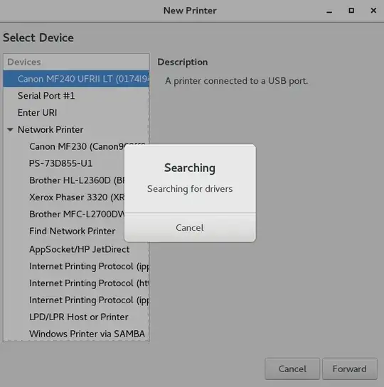 New printer - searching for drivers