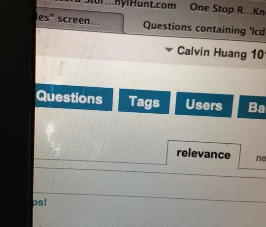 photo of MBP screen with 1 strong cluster of bubbles and 2 faint ones, showing that color can still be displayed in bubble-affected regions