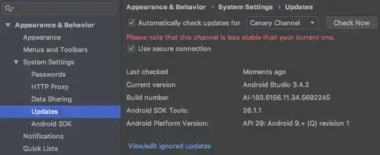 Change update channel to something else then stable