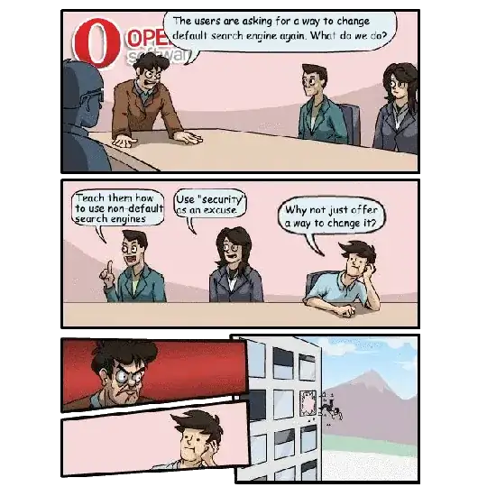 Opera & search engines