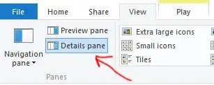 You can toggle it in View -> Panes -> Details Pane