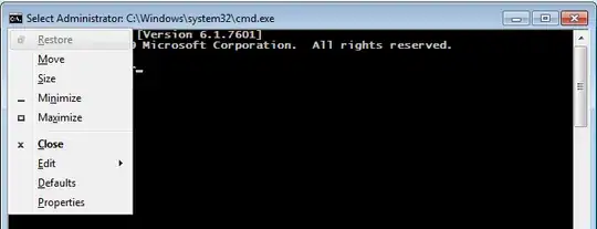 Command console control menu