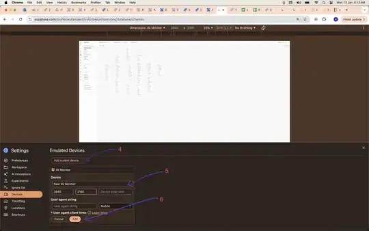 Chrome high resolution screenshot step 2