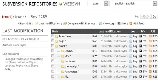 WebSVN interface
