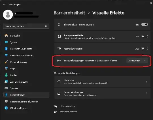 desktop switch indicator change view time
