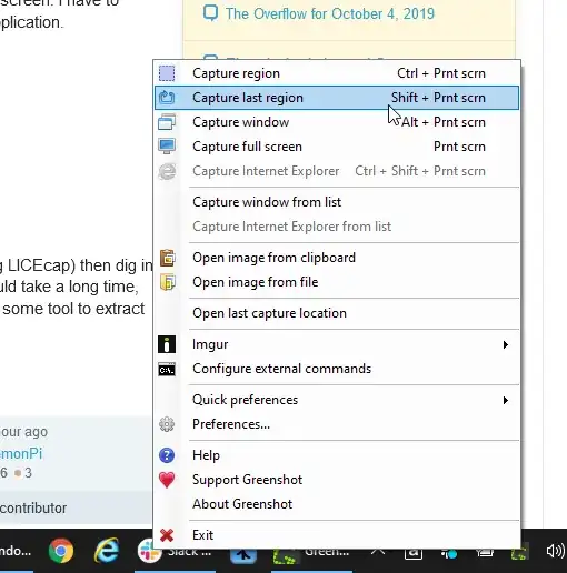 example of snipping a region
