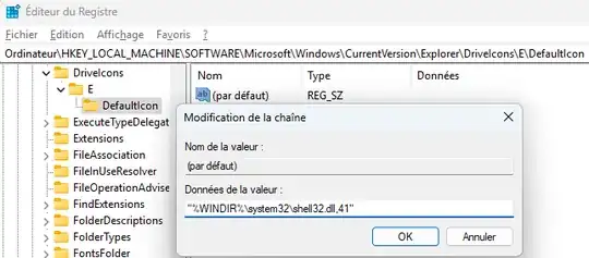 Set the key's default value