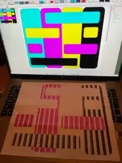 Display and print of MCKY test pattern