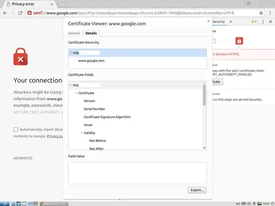 Certificate viewer