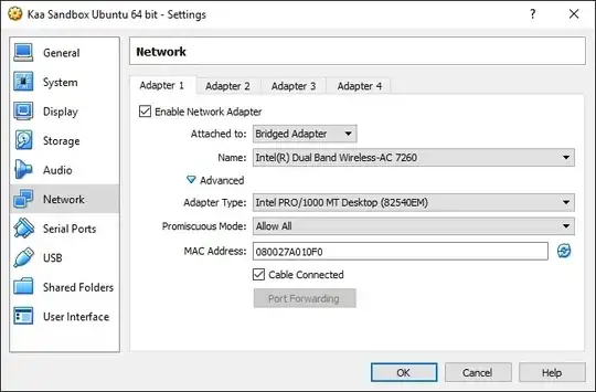 image 1 - network setting of VM