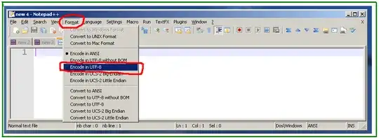 Menu command "menu Format/Encode in UTF-8" about to be executed
