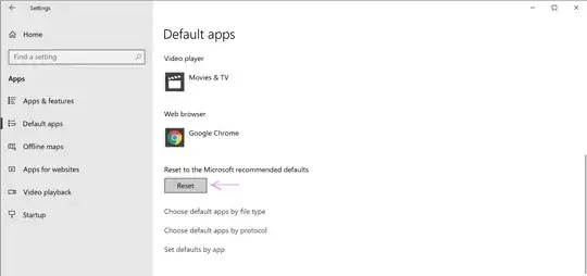 Settings -> Default Apps -> Reset