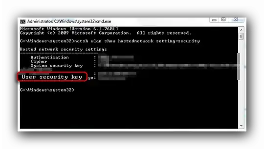 Command prompt with netsh