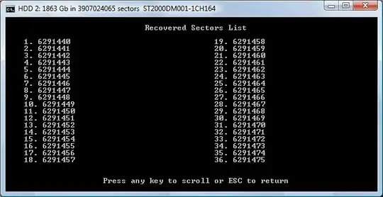 HDD Regenerator - list of the bad sectors