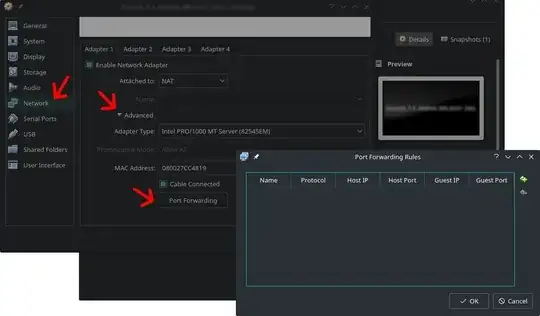 "Settings..." -> "Network" -> "Advanced"