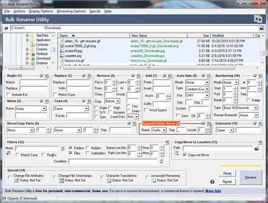 Bulk Rename Utility Append Folder Name Function Example