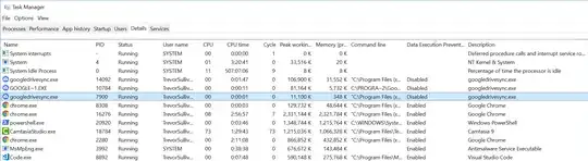 Google Drive Sync Data Execution Prevention (DEP)