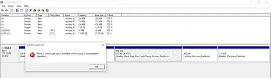 but fails on this message: