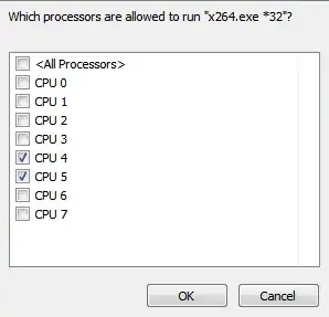 Processor affinity menu