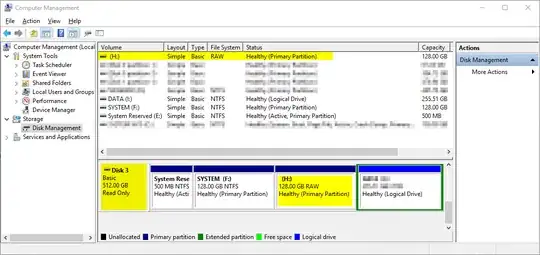 Windows 10 disk management