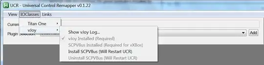 UCR Screenshot- vJoy Options