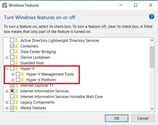 Disabling Hyper-V on Windows 10 Pro