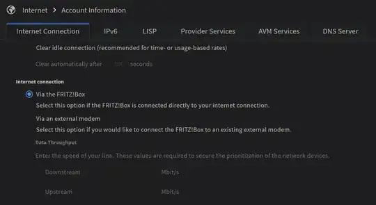 Image of router webpage with mentioned limits