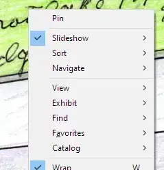 ArtSage Context Menu