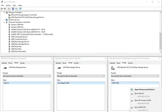 Bus reported device description