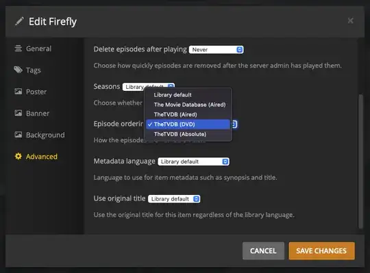 Plex Episode Ordering TheTVDB (DVD)