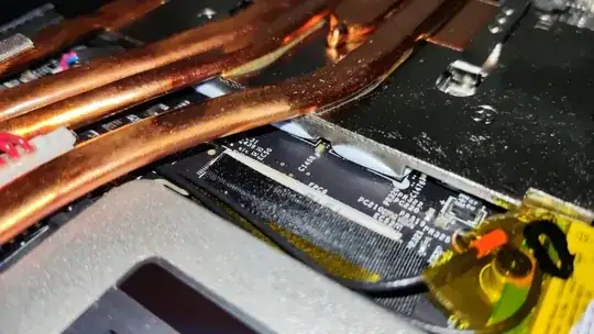 TIM coming out on one side