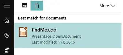 Best match for documents