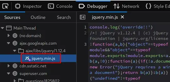 purple dot indicating override