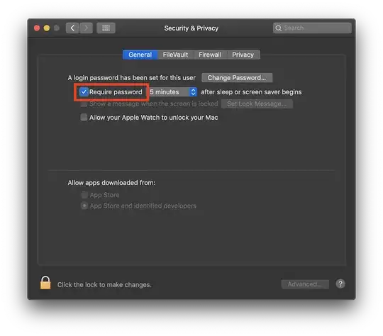 Auto-lock when idle.