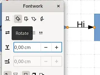 Rotate button in the interface