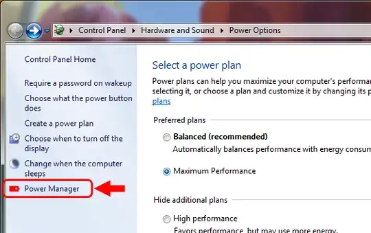 Windows Power Manager
