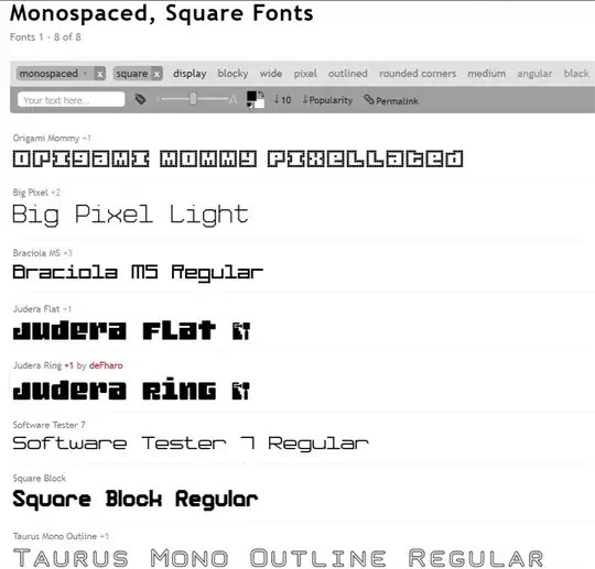 square fonts example