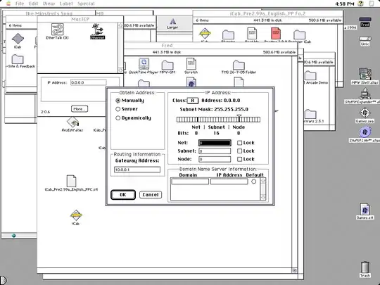 Static configuration of MacTCP