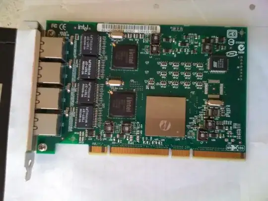 Ethernet PCI Card with Cut