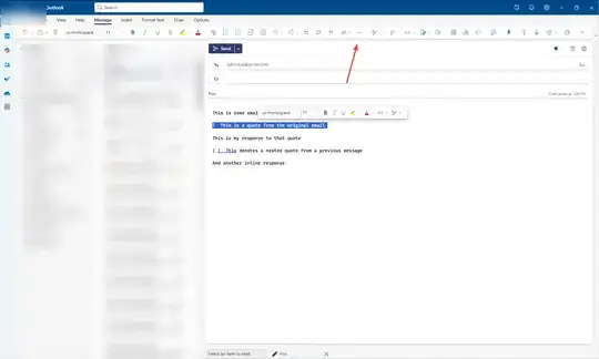 arrow pointing to three dots