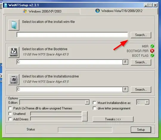 WinNTSetup screenshot