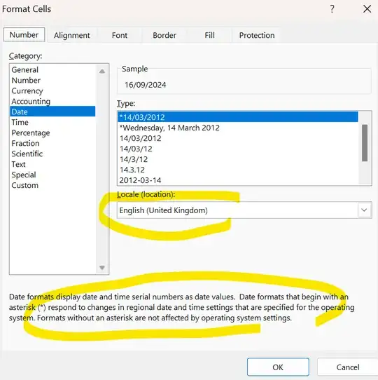 Desktop number format
