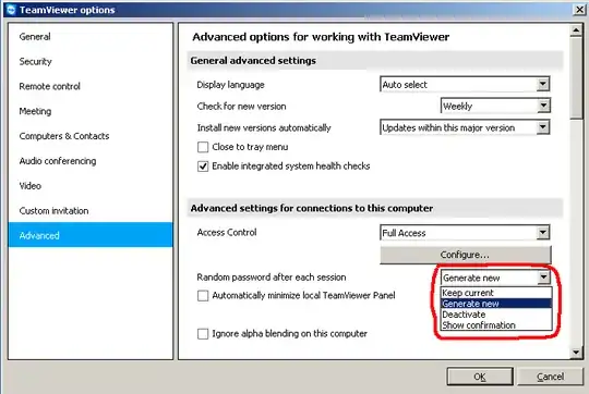 Forcing a new password for every session. In TeamViewer's options dialog