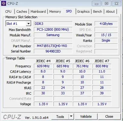 RAM snapshot