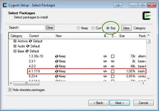 Cygwin Setup - Select Packages